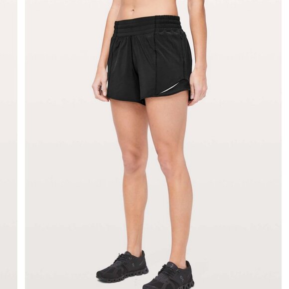 Lululemon Hotty Hot Short 2 Black High Rise 4” - Picture 2 of 11